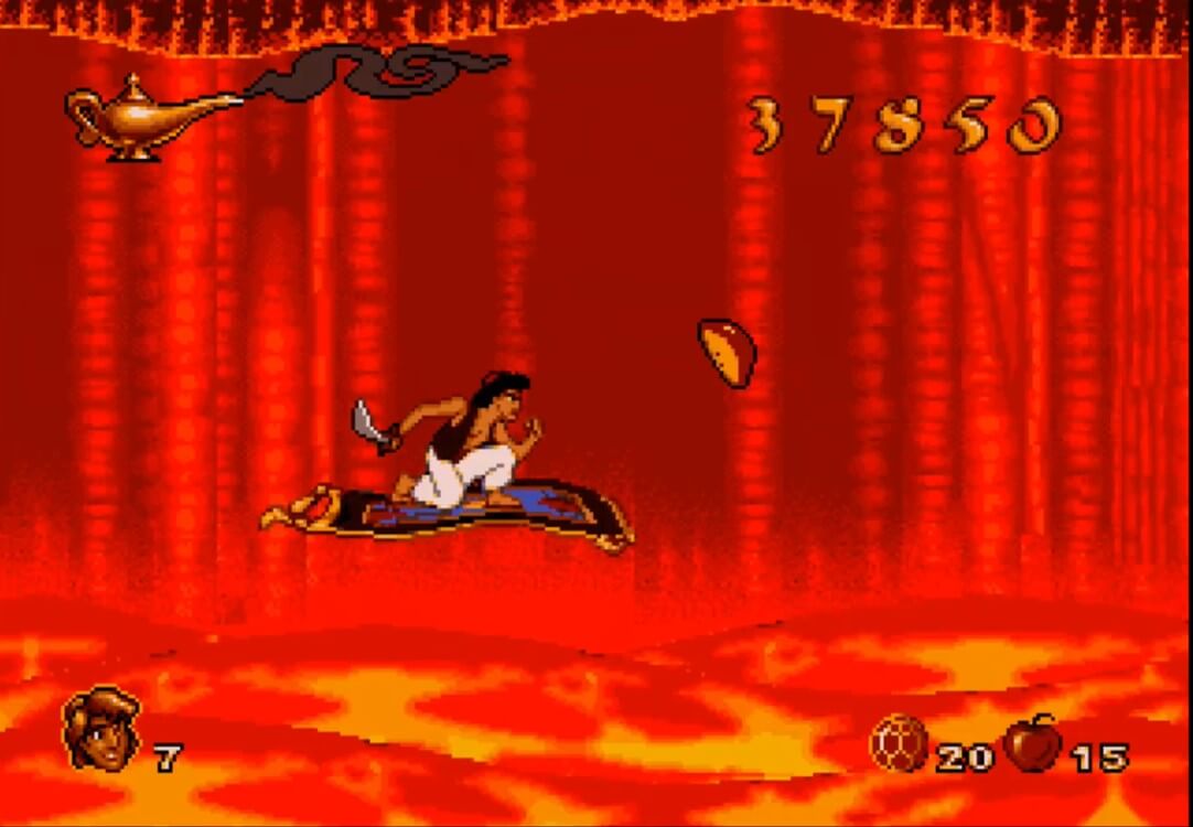 Disney's Aladdin - геймплей игры Sega Mega Drive\Genesis